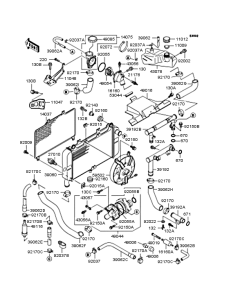 ZX400 Радиатор