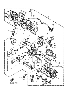 FZR1000 FZR1000G Carburetor assy