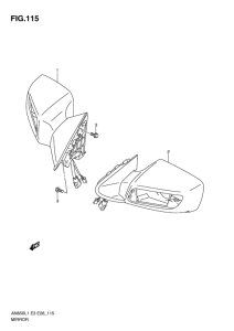 AN650 (ABS) Зеркало