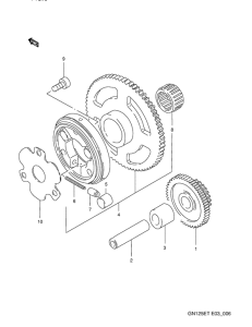 GN125 Муфта стартера