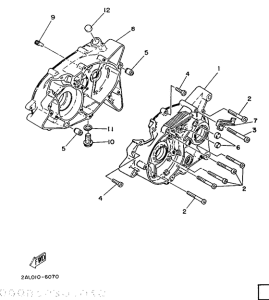 YSR50 Картер двигателя