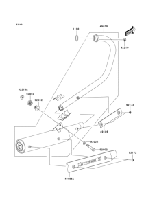 BR125 Глушитель