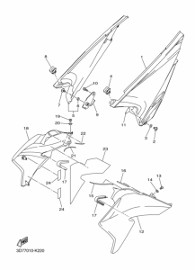 WR250X サイドカバ-