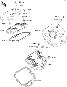 VN900 Крышка головки цилиндров