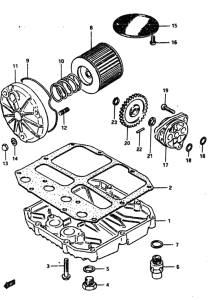 GS450 Масляный насос и фильтр