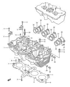 GSX750 Головка цилиндров