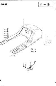 GSX250 Обтекатель сидения