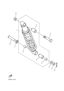 XT600E Задняя подвеска
