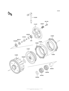 KX100 Сцепление