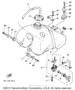 RT100E Топливный бак