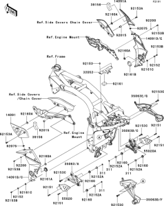 ZR1000 Рама ,крепежные детали