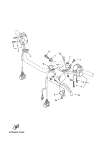 TDM900 Handle switch & lever