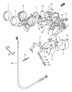GSF400 Speedometer   / tachometer