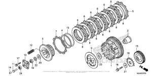 NC700X Сцепление