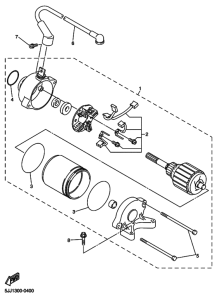 YZF-R1 Стартерный мотор