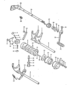 GSX750 Переключение передач