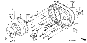 VT1100C Крышка картера правая
