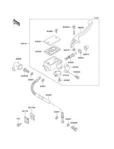 KDX125 Главный тормозной цилиндр