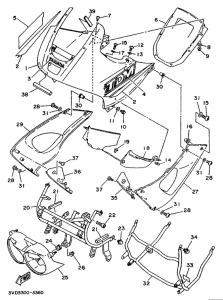 TDM850 Обтекатель 1