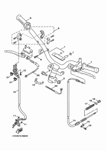 XC125E ステアリングハンドル & ケーブル
