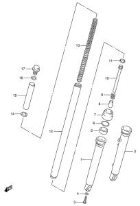 DS80 Передняя вилка