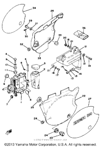 XT500E Side cover - battery box