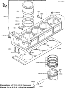 ZX900 Cylinder / pistons