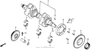 CM400 Коленвал