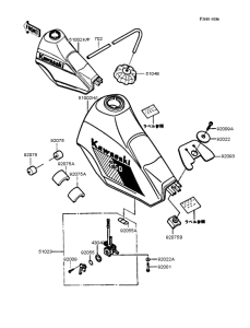 KL250 Топливный бак
