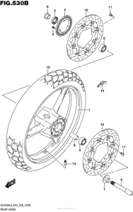 DL650 (ABS) Front Wheel (Dl650Al6 E33)