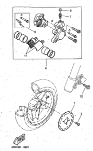 CW50RSP Передний тормоз