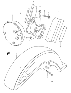 VL1500 Переднее крыло