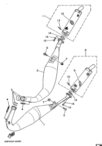 TZ250 Выхлопная система