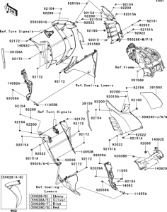 ZG1400 Cowling(1 / 2)(center)(caf-ccf)