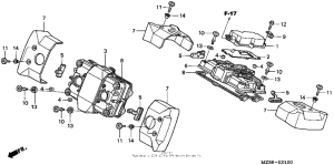 VF750C Крышка головки цилиндров