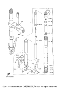 YZFR7L Передняя вилка