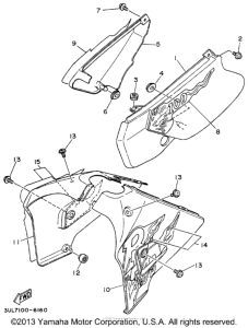 RT100H Боковые обтекатели
