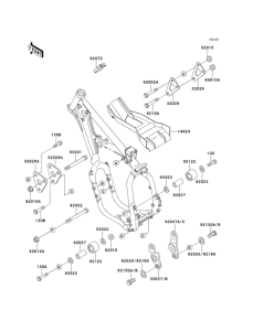 KX500 Frame fitting