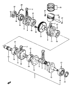GS1150 Вал коленчатый