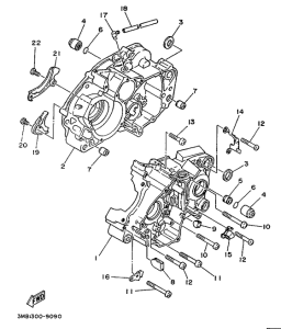 DT125E Картер двигателя