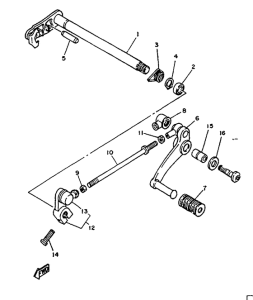 TZR125 Selector del cambio
