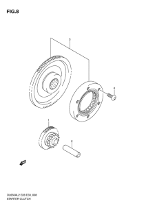 DL650 (ABS) Муфта стартера