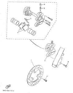 YN50R Front brake. caliper