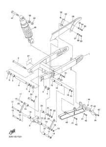 XVS1300A Rear arm & suspension