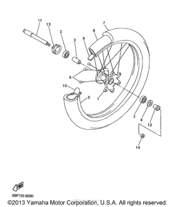WR400FK Переднее колесо