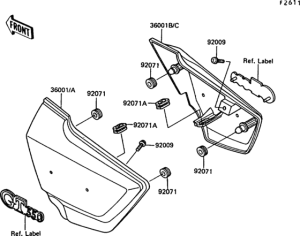 Z550 Боковые обтекатели