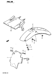 PE175 Заднее крыло