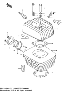 KD175 Cylinder / head cylinder