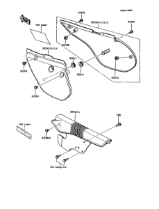 KMX125 Side covers / chain cover(1 / 2)
