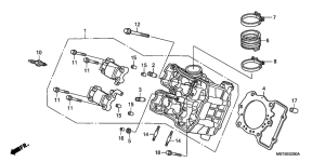 XL1000V Передняя головка цилиндров